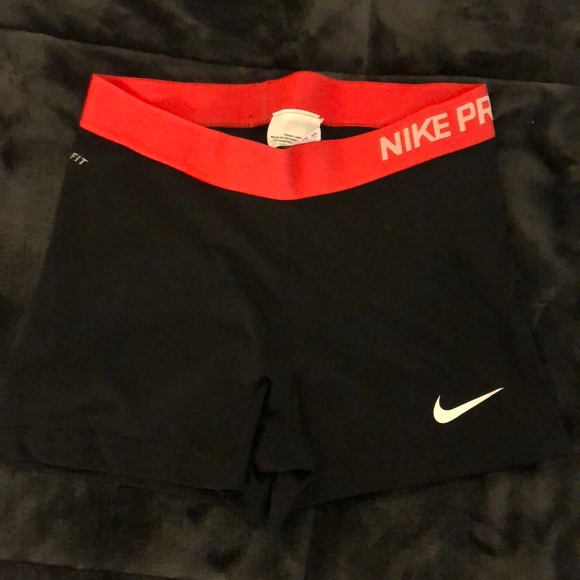 orange nike spandex
